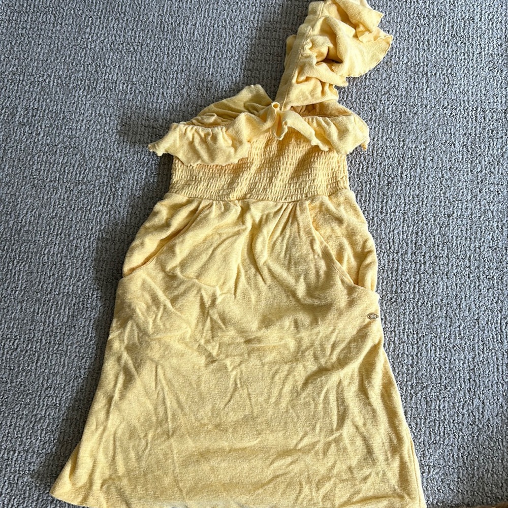 Light yellow terry cloth juicy couture dress